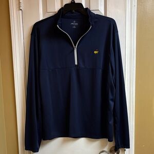 2025 Masters Dark Blue Quarter-Zip with Logo